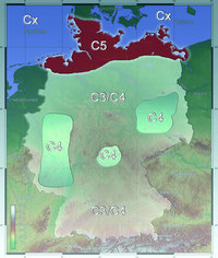 Auf der Deutschlandkarte sind die jeweiligen ­Korrosivitätskategorien dargestellt. (C3 mäßig, C4 stark, C5 sehr stark, Cx extrem).