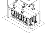 Beispielanlage: Die Module des Hybridsystems können horizontal oder vertikal in beliebiger Anzahl auch unterhalb der Lackierzone montiert werden.