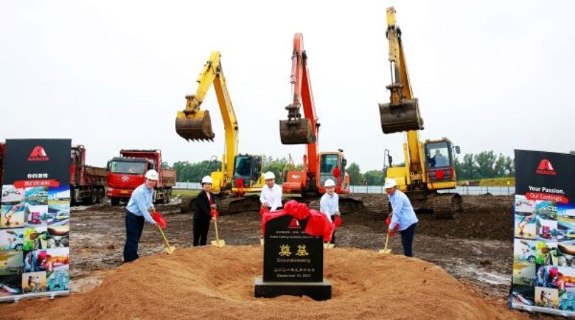 Ground breaking Axalta coatings plant Jilin China