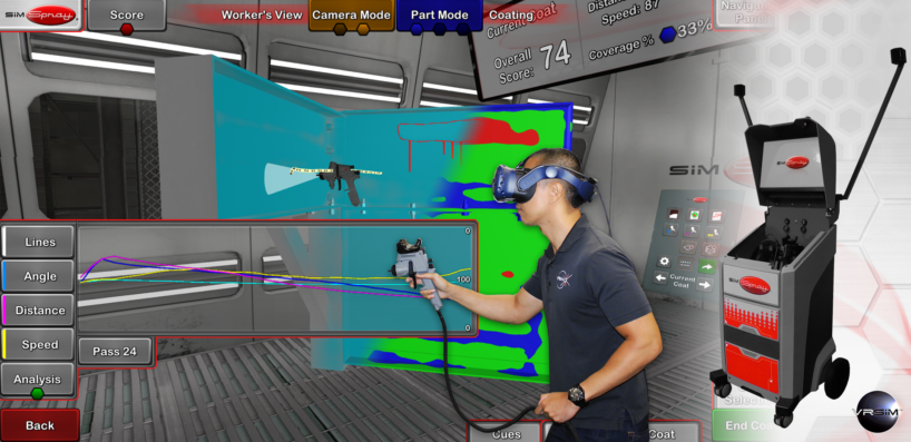 Das System nutzt Virtual Reality