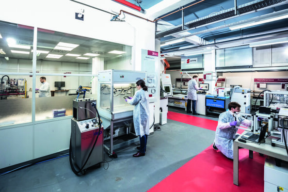 Application centre for coated plastic pasrts in Lüdenscheid