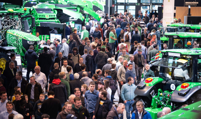 Blick in den Messehalle einer früheren Agritechnica