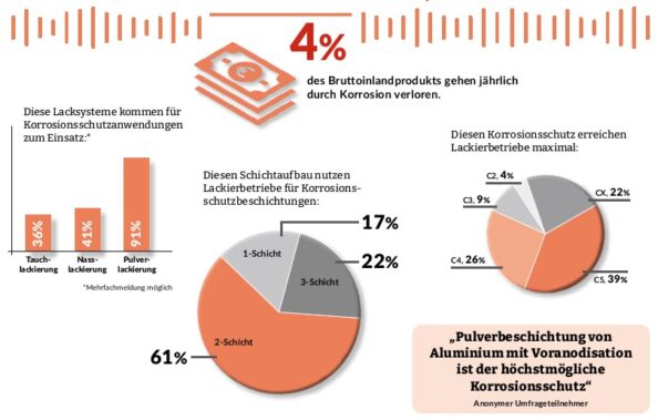 Grafische Aufbereitung der im Text erwähnten Umfrageergebnisse